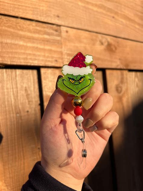 Christmas Badge Reel Holiday Badge Reel Retractable Badge Reel Nurse