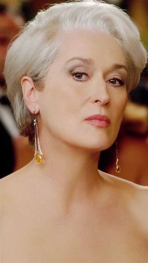 Meryl Streep as Miranda Priestly - Production Still Old Age Makeup, Hair Makeup, Meryl Streep ...