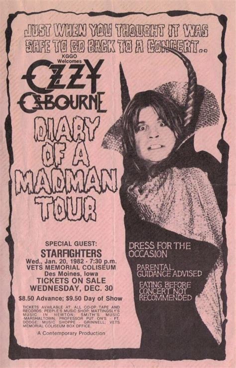 Ozzy Osbourne Bat Controversy (1982) : r/The1980s