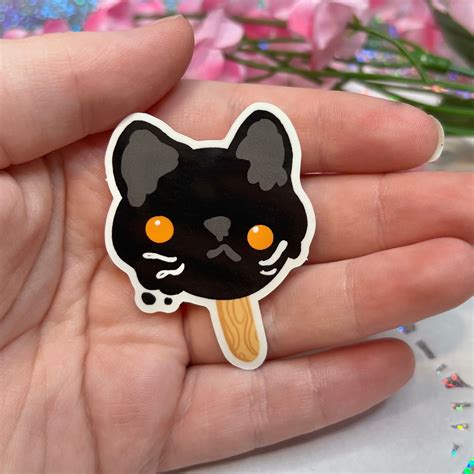 Black Cat Pop ~ Sticker – Woolblossom