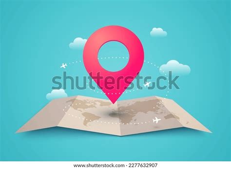 travel concept world map destination point stock vector royalty