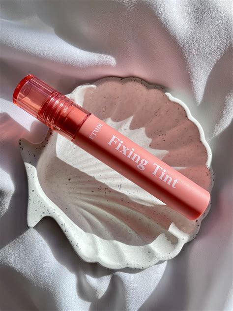 Etude House Fixing Tint Swatch & Review #03 Mellow Peach - Kbeauty Notes