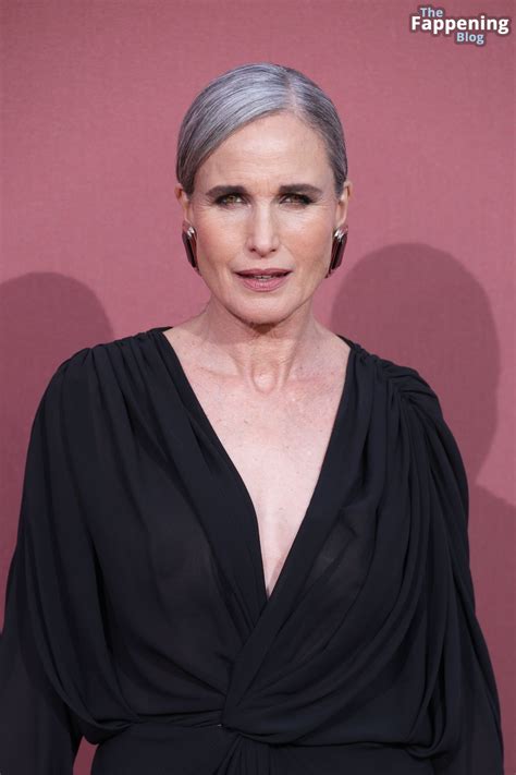 Andie MacDowell Flashes Her Nude Tits at the amfAR Gala in Cannes