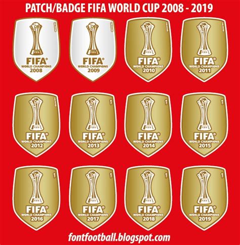 FONT FOOTBALL: Patch Badge Fifa World Cup Club Champions 2008 2009 2010 ...