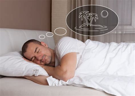 Man sleeping in bed stock image. Image of life, good, healthy - 9470931