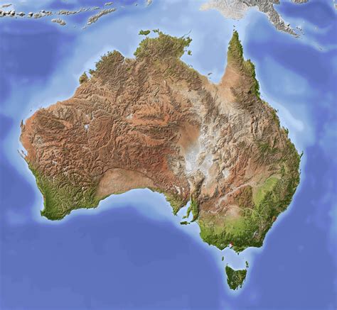 australia map guide   world