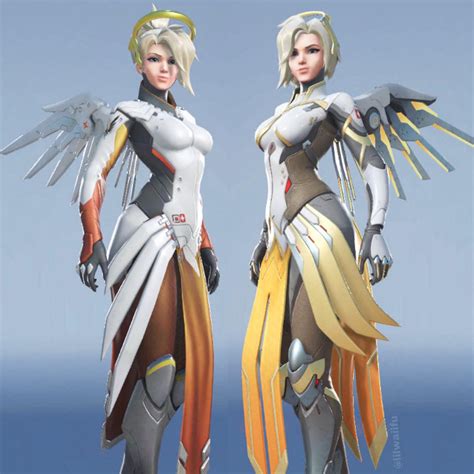 OW1 Mercy Vs OW2 Mercy 💛🤍 : Overwatch