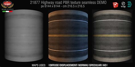 Highway road PBR texture seamless 21877