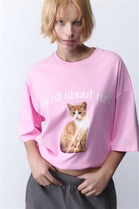 Футболка oversize хлопковая с принтом y2k bf2522120013, цвет: розовый ...