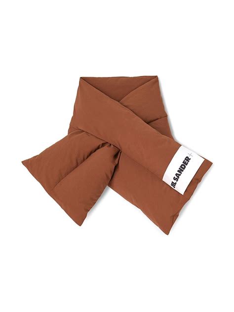 Jil Sander logo-patch scarf | Smart Closet