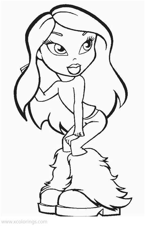 Bratz Girl Dolls Coloring Pages - XColorings.com