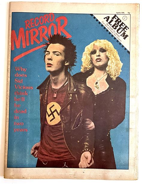 Record Mirror 1978 Sid Vicious Sex Pistols cover : Pleasures of Past Times