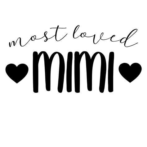 Celebrate the Love of Mimi with this Charming SVG Design | Perfect for