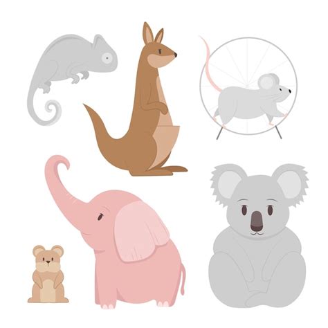 Free Vector | Different pets collection