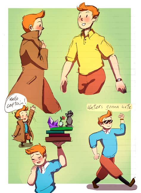 Tintin doodling by gakumi on DeviantArt