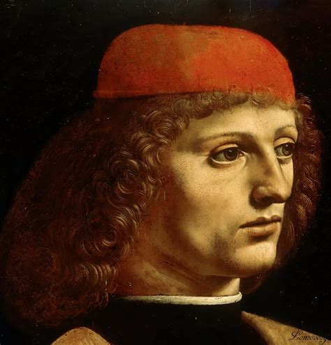 Леонардо да Винчи: Музыкант (detail) ок1485, 43х31, Пинакотека ...