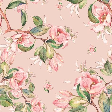 Floral Papel De Parede - Papel De Parede Floral Delicado Com Ramos de Flores