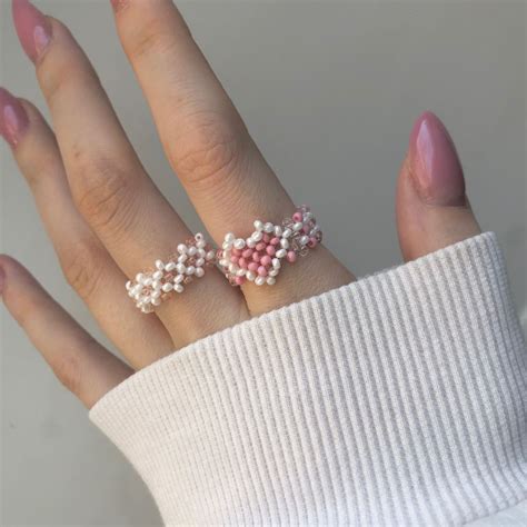 колечки из бисера | Beading jewelery, Diy bracelets patterns, Beaded ...