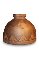 Глиняная форма-купол для выпечки хлеба для маленьких духовок, диаметр ...
