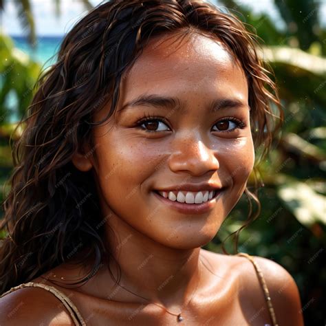 Premium Photo | Micronesian woman from Micronesia Federated States of