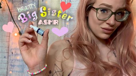 ASMR ~*bRaTtY*~ Big Sister Prepares You For Sleep 🤷🏼‍♀️ - YouTube