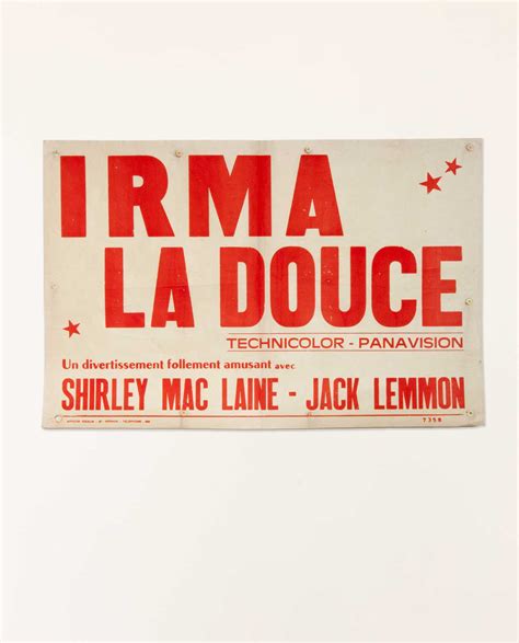 Cartel De Irma La Dulce
