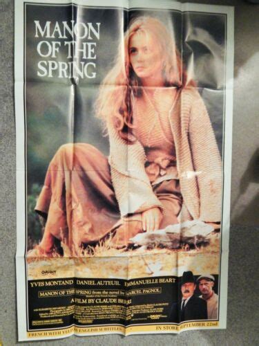 MANON OF THE SPRING (VIDEO DEALER 40 X 27 POSTER!, 1980S) EMMANUELLE ...