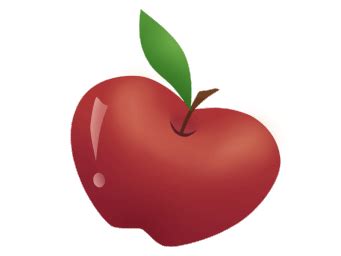 detail gambar apel kartun koleksi nomer