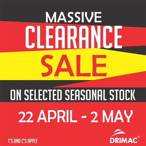 #MallOfAfrica MASSIVE CLEARANCE SALE AT DRIMAC