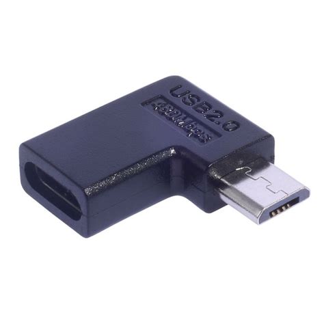Угловой адаптер Micro USB UsbC TypeC, разъемы преобразователя 90 ...