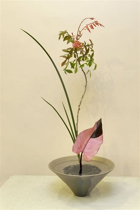 Lotus Ikebana Flower Arrangement