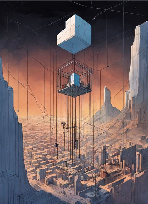 Lexica - Monument Valley, marionette's thin strings control the city