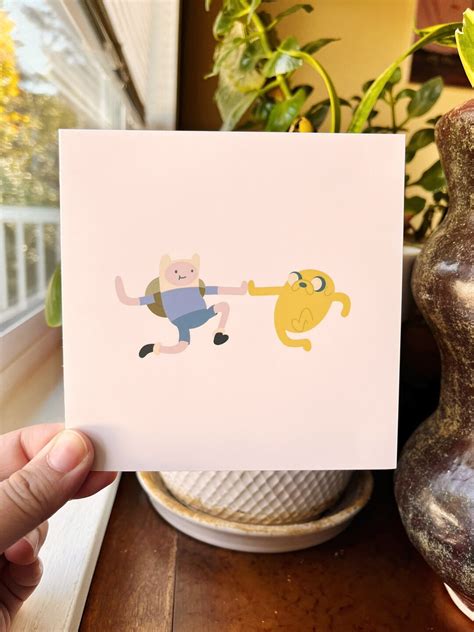Finn and Jake Art Print | Adventure Time | Poster Wall Art | Cute ...