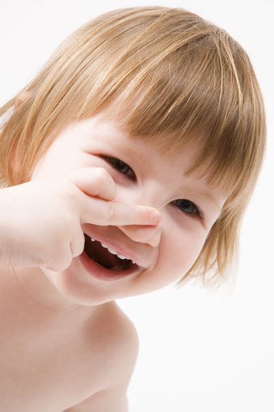 Toddler touching nose Free Stock Photo | FreeImages