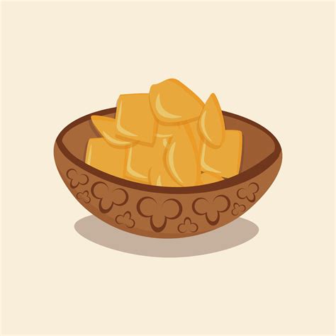 Vector set of national kazakh cuisine, dishes. Vector baursak ...