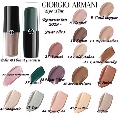 Новая линия жидких теней для век Giorgio Armani Eye Tint Renovation ...
