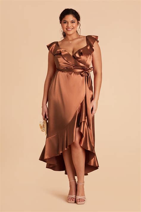 bridesmaid dresses rust 2