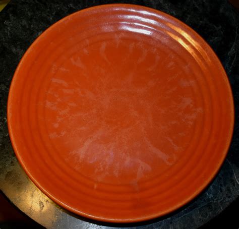 california pottery orange plate collectors weekly