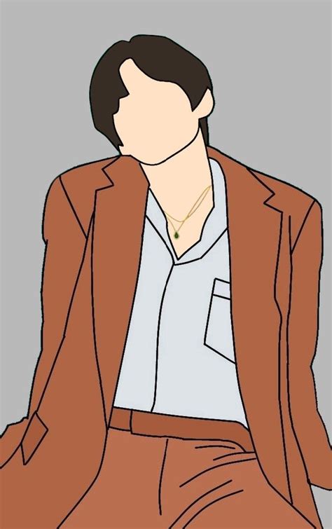 bts  outline drawing bts  simple drawing taehyung  art