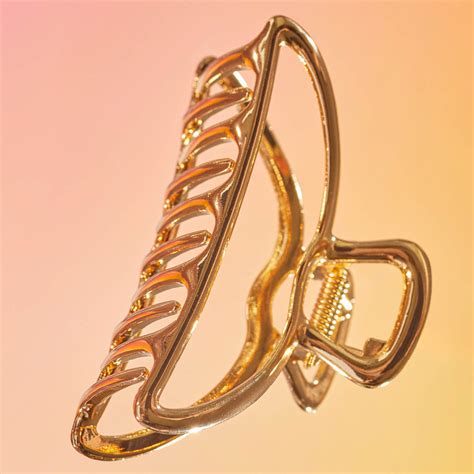 Open Shape Claw Clip - Gold – KITSCH