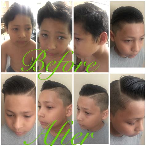 Formal Haircut with Side Hard Parts