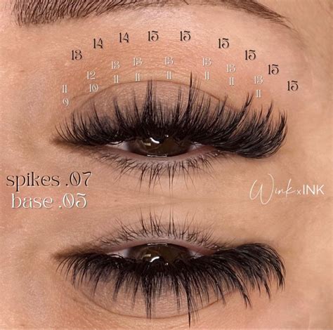 lash map for wispy strip lash style extensions | Perfect eyelashes ...