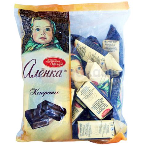 Конфеты Красный Октябрь 250г Аленка 1/10 купить за 430 руб. с доставкой ...