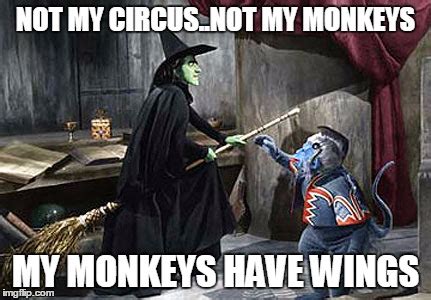 wizard  oz flying monkey witch imgflip