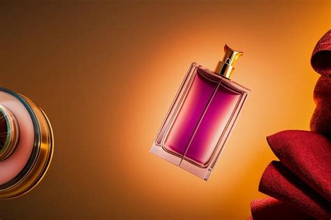 Premium AI Image | Women perfume glass bottle advertisement 3D ...