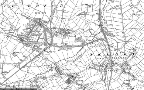 historic ordnance survey map  teversal