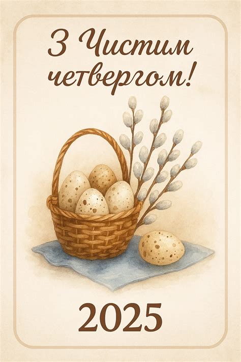 Поздравления на Чистый четверг 2025 картинки на украинском — подборка ...