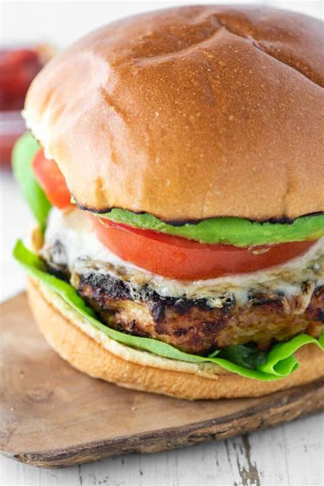 grilled chicken burgers chisel fork