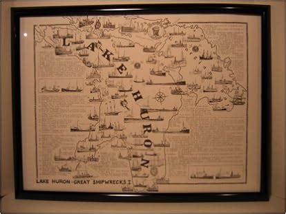 Lake Huron Shipwrecks Map - Draw A Topographic Map