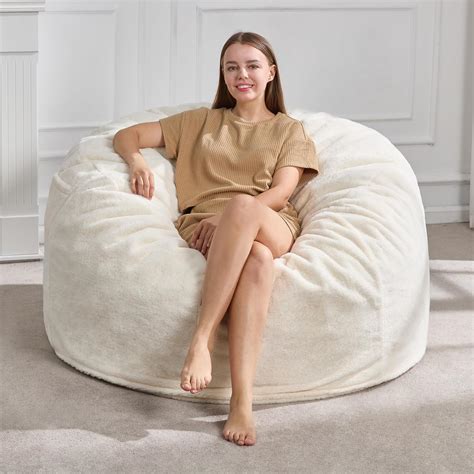 amazoncom hobestluk ft bean bag chairs  adults large beanbag